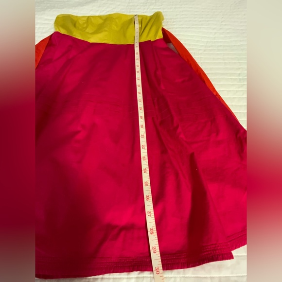 Maeve Anthropologie Parading Hues Strapless Color Block Dress Size 4 - Picture 16 of 16